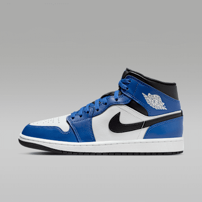 Men's air jordan retro 1 mid premium basketball shoes clearance